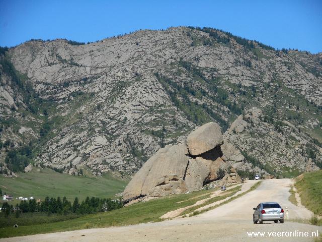 De Turtle Rock nabij Ulaanbataar